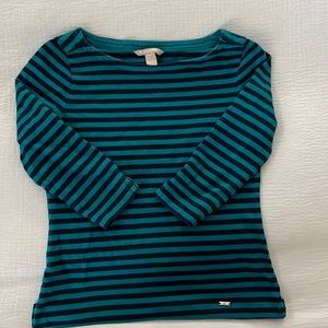 Banana Republic 3/4 sleeve striped top